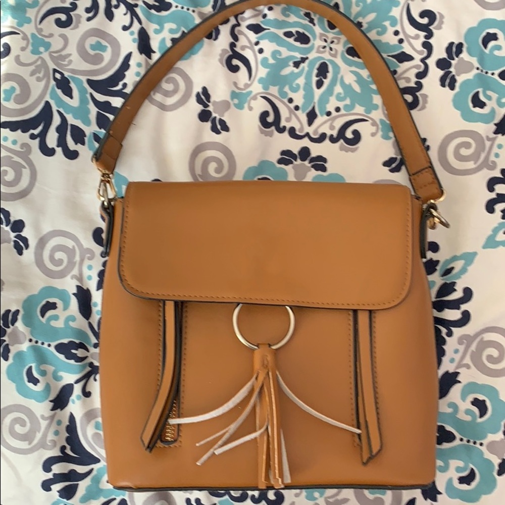 Faux leather purse